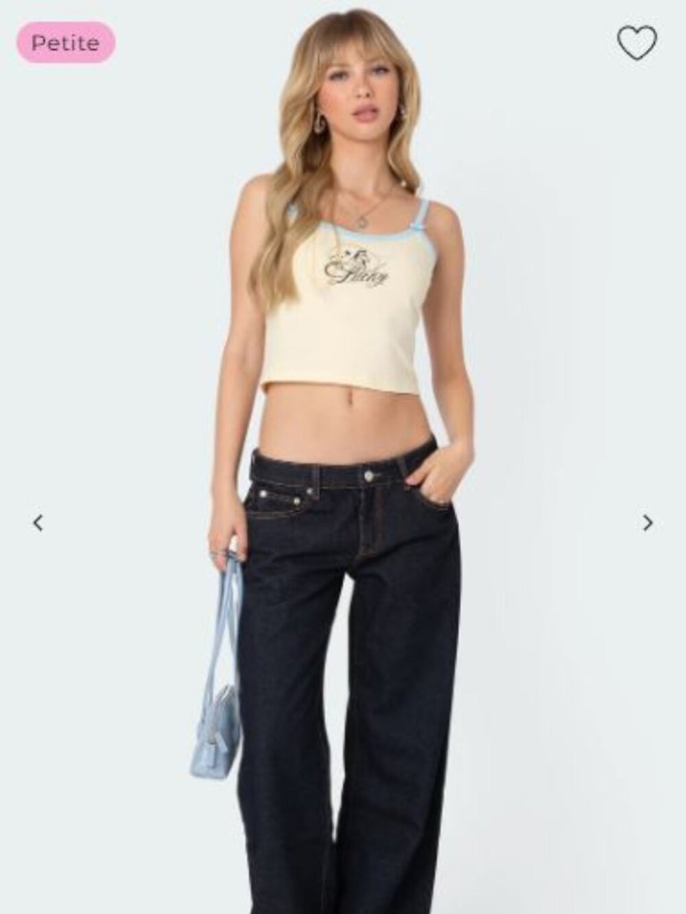 Edikted Raelynn Washed Low Rise Baggy Jeans